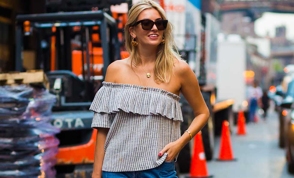 Camille Charriere auf der Fashion Week New York SS 2017