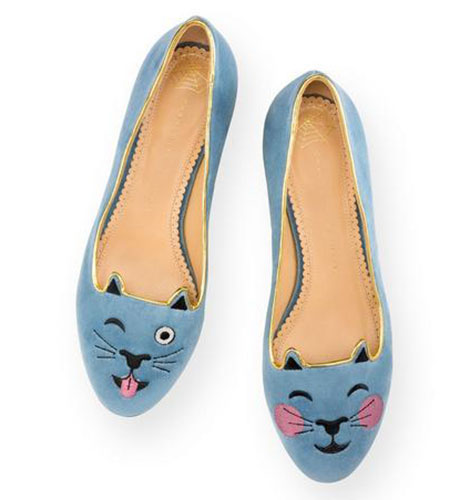 Charlotte Olympia Flats blau