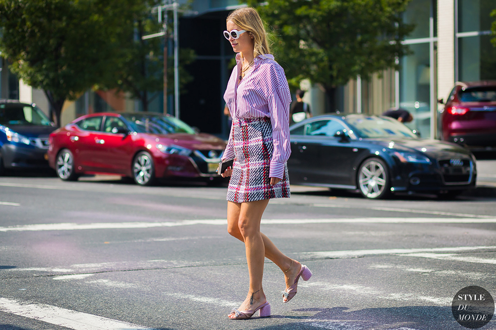 Pernille Teisbaek im lässigen Streifen-Look