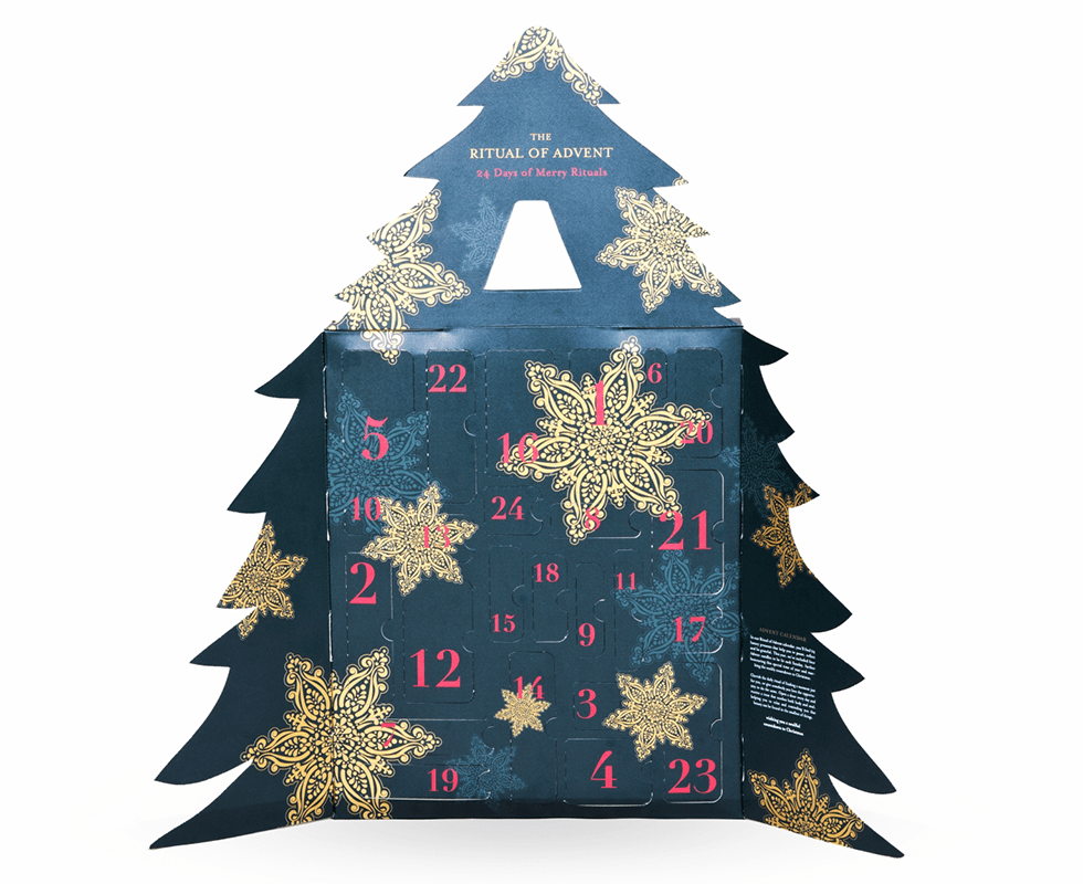 Rituals Adventskalender mit vielen kleinen Beauty-Produkten und Highlights für jeden Tag