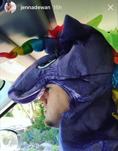 Channing Tatum trug zur Per-Halloween-Party seiner Tochter ein Einhornkostüm.