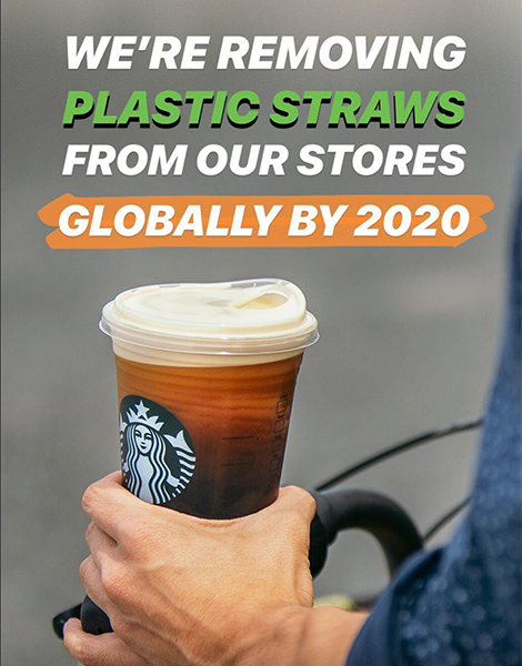 Starbucks wird ab 2020 weltweit auf Plastikstrohhalme verzichten