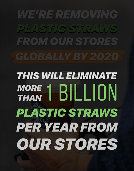 Starbucks wird ab 2020 weltweit auf Plastikstrohhalme verzichten