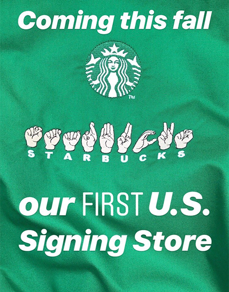Starbucks eröffnet einen ersten Store für Gebärdensprachler in Amerika