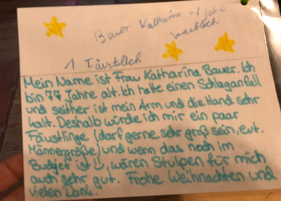Wunschzettel von Senioren gehen viral