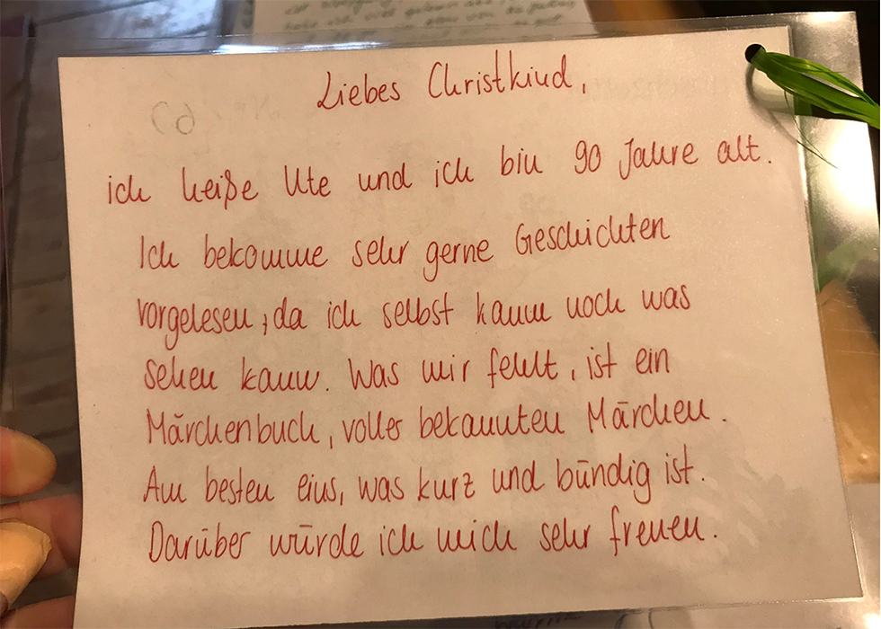 Wunschzettel von Senioren gehen viral