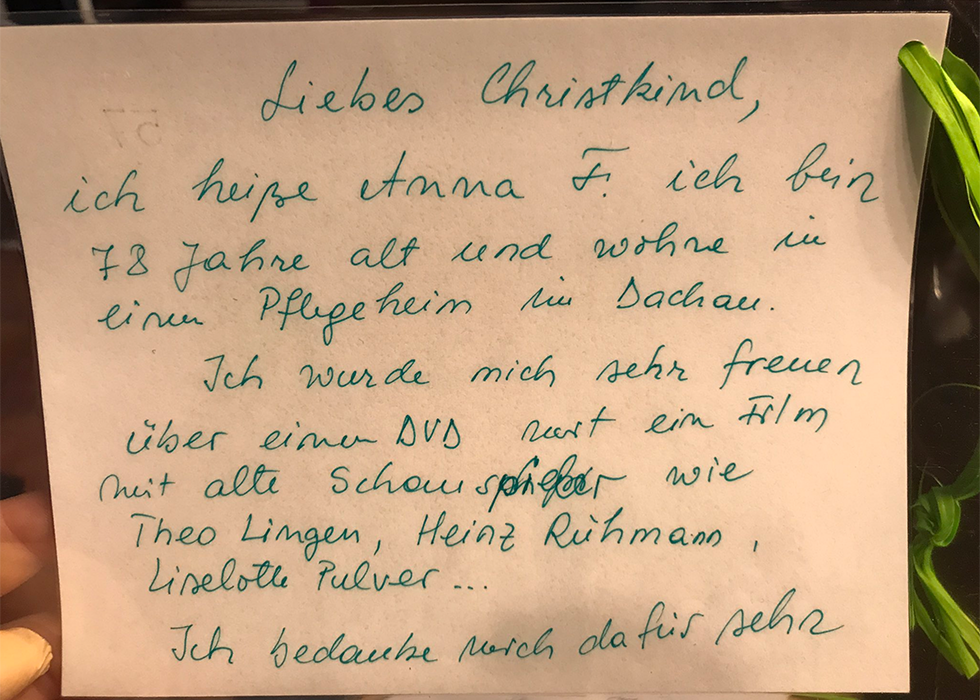 Wunschzettel von Senioren gehen viral