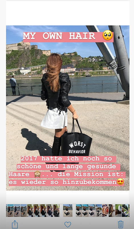 Gerda zeigt sich auf Instagram ohne ihre Extensions – und spricht offen über Haarausfall