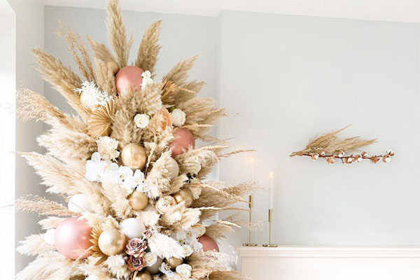 Insta-Trend: Es gibt jetzt Weihnachtsbäume aus Pampasgras